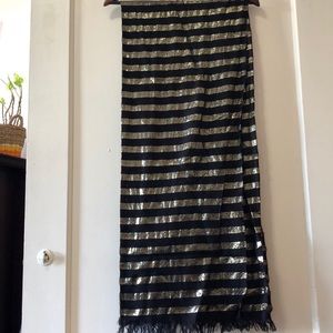 Black and Gold Scarf